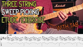 Three String Sweep Picking Exercise / Etude