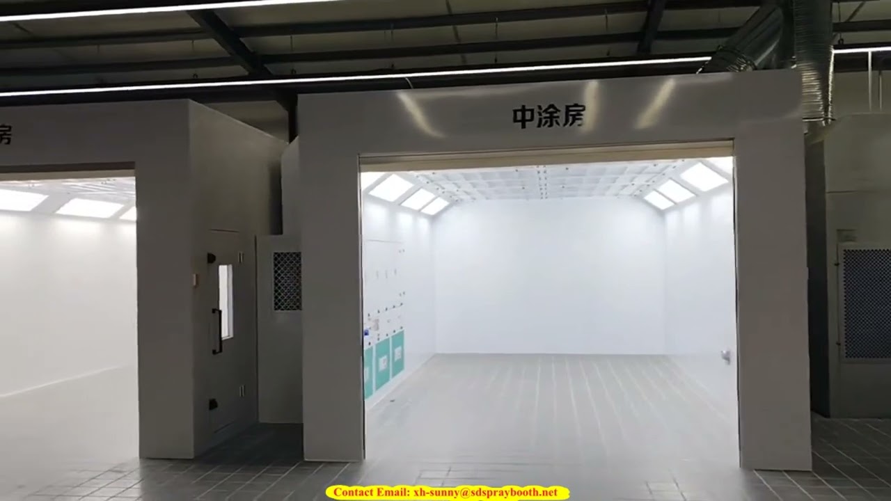 Environmentally friendly car paint booth.