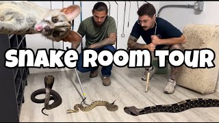 FULL TOUR OF @Stone's World 's SNAKE ROOM