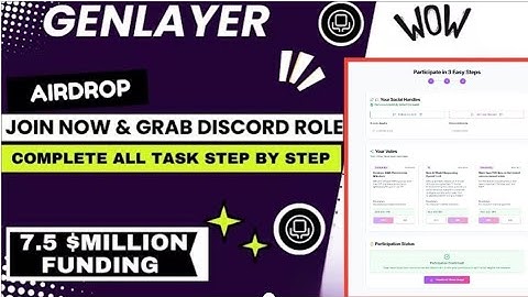 🚀 GenLayer Airdrop LIVE! | Early Access + Free Crypto Rewards 💰 | Step-by-Step Guide