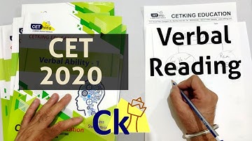 Verbal Reading in CET. Syllabus Pattern Topics Importance Cutoffs. RC PJ Others 25 marks