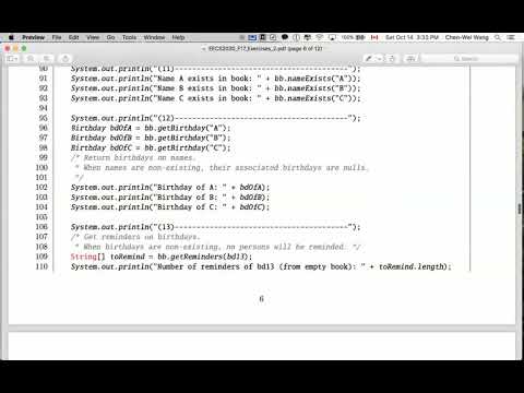 CS2 Java Tutorial Birthday Book App 00 Problem and Setup