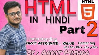 HTML 2 Understanding attribute, value and some basic tag