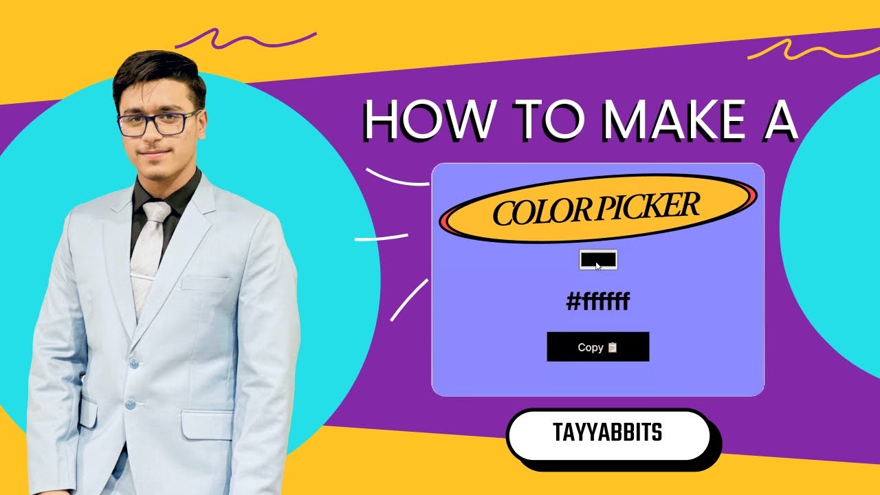 How to Make a Color Picker Using HTML, CSS & JavaScript | Create Color Picker in 25 Minutes