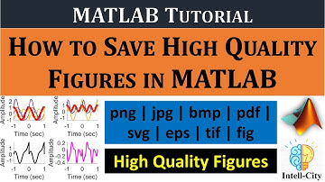 How to save High Quality Figures in MATLAB? | MATLAB Tutorial