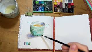 Mixed Media Tea Cup