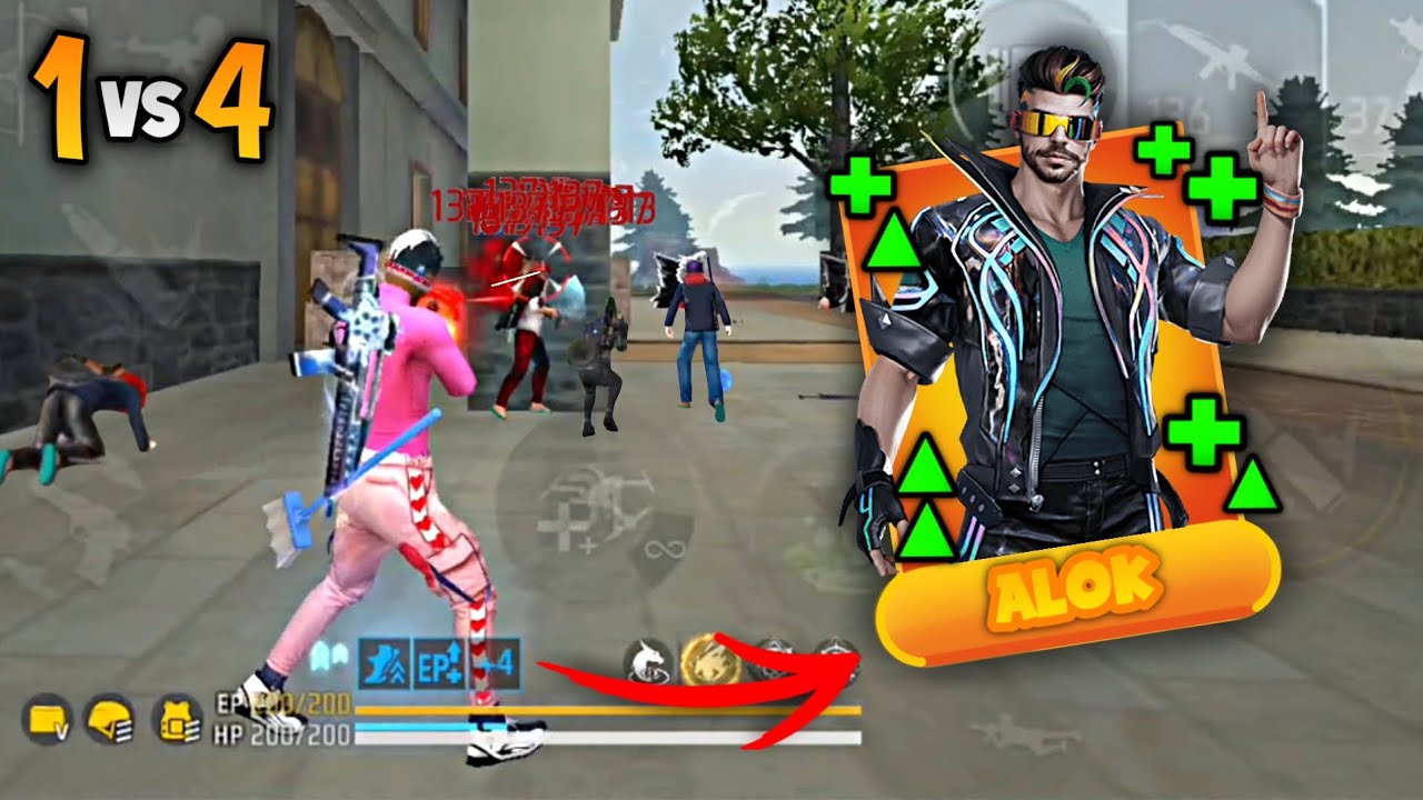 JOGUEI COM O NOVO "ALOK MELHORADO" E FIZ A LIMPA NO MAPA!! RANQUEADA SOLO VS SQUAD FREE FIRE!!