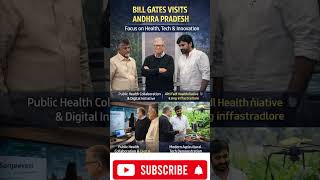Bill Gates Visits Andhra Pradesh 🇮🇳 | Big Boost for Health & AI!#BillGates#andhrapradesh
