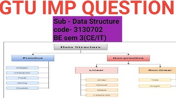 GTU imp questions DS |Data structure  imp | gtu exam Computer engineering  | imp gtu question DS