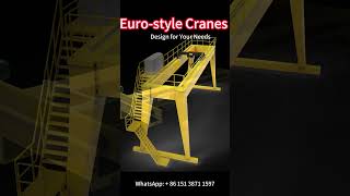 FEM European Style Single /Girder Overhead Crane & Gantry Crane, Box girder，Low headroom 1 to 80 Ton