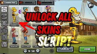 how Unlock all skins 😱!? hill climb racing 2 script screenshot 2