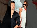 Jackie Shroff with son Tiger Shroff 🥰🐯#tigershroff #jackishroff#shorts #ytshorts