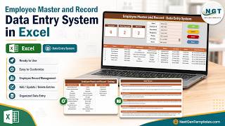 Employee Master and Record Data Entry System in Excel