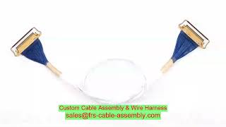 Custom Micro Coax Cable Germany Distributor Fine Coaxial Cable Harnesses Vision System Micro Coax Ma
