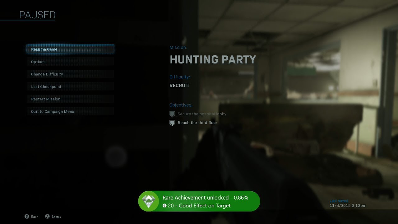 Good Effect On Target Achievement / Trophy Guide - COD Modern Warfare