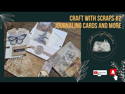 Craft with scraps#2 making journaling cards and more! - YouTube