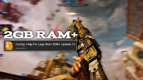 144P CONFIG FOR COD MOBILE | FIX LAGS RAM 2GB AND ABOVE | CODM 2022