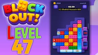 Block Out! - Color Sort Puzzle level 47 | all parts gameplay walkthrough solution