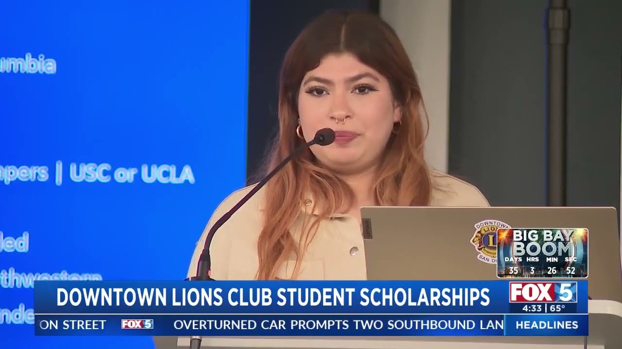 Downtown San Diego Lions Club Scholarship Program on FOX 5