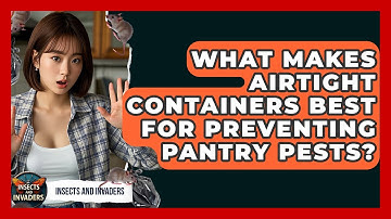 What Makes Airtight Containers Best For Preventing Pantry Pests? - Insects and Invaders