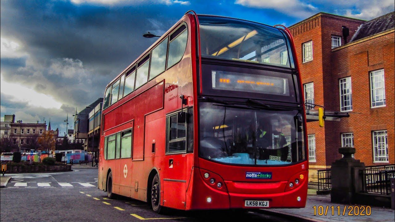 *Thrash* Notts +Derby  E400 11 LK58KGJ ex Metroline TE926 working service D1 park and Ride