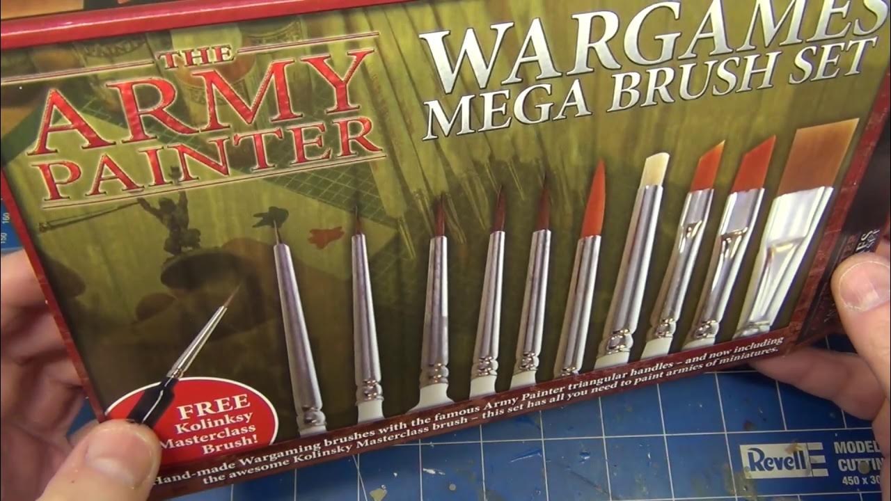 Army Painter Mega Brush Set Review pour les peintres miniatures
