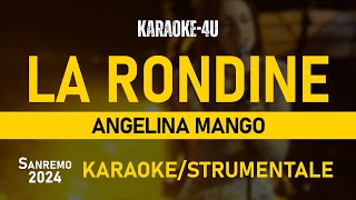 La rondine - Angelina Mango (karaoke/strumentale) #sanremo2024 (live quartetto d'archi)