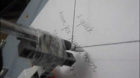 Mindstorms NXT Handwriting (Java - LEJOS)