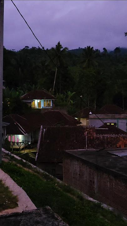 The dawn atmosphere in the village makes it cool #fypviralシ #beautiful atmosphere