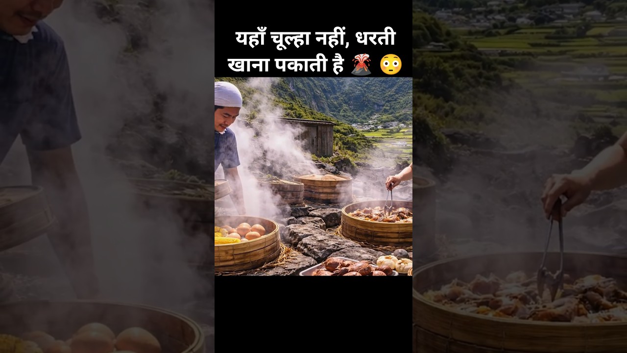 The Earth Cooks the Food Here 🌋 😱