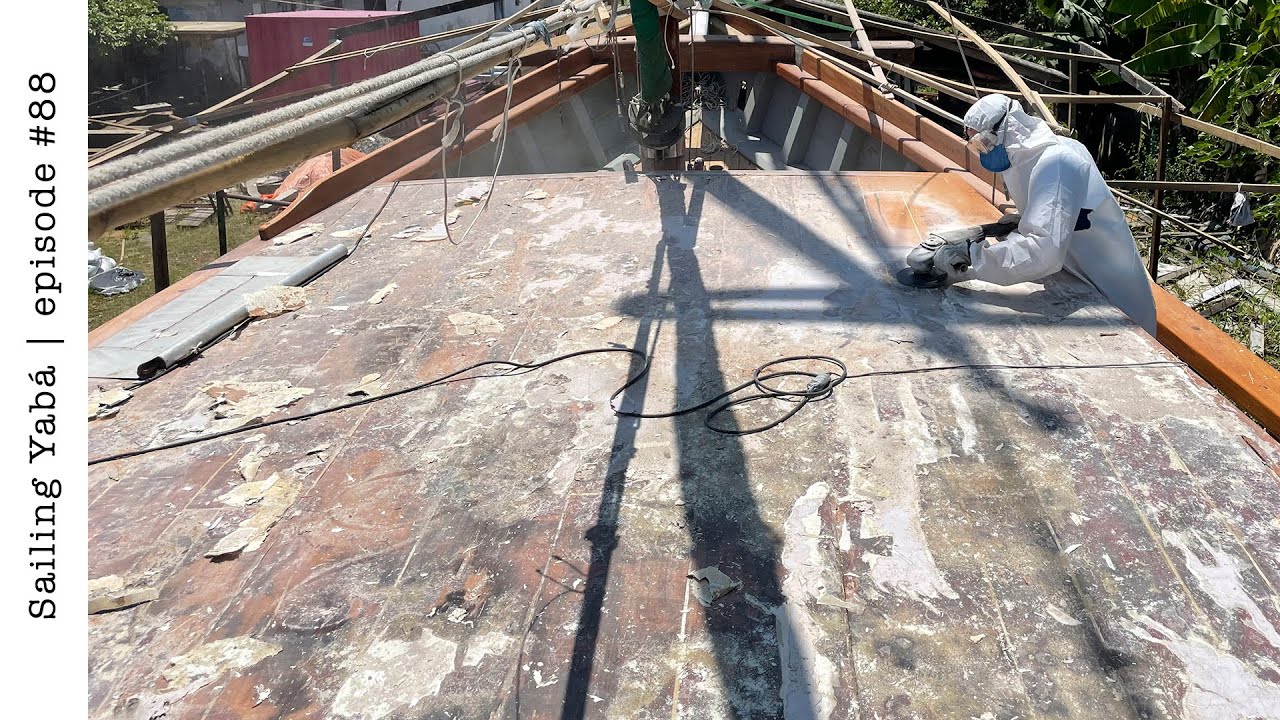 Bringing our boat’s roof to bare wood. Will there be any rot? — Sailing Yabá #88