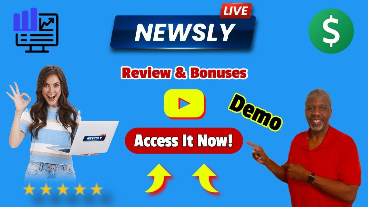 Newsly Review ⭐Demo👷🏽‍♀️BONUSES 🎁Self-Updating Viral News Sites🔥