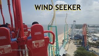 WindSeeker Pivothead POV Cedar Point 301-Feet-Tall Tower Swing Ride by Mondial Front Seat On-Ride