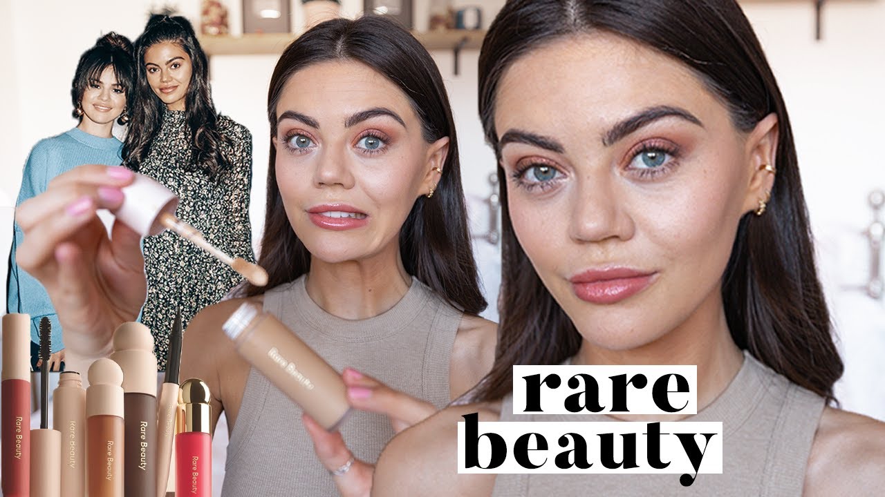 Trying Rare Beauty - HONEST REVIEW makeup by Selena Gomez 