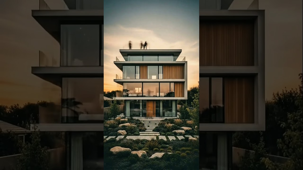 3-Story Modern Minimalist House Construction Timelapse