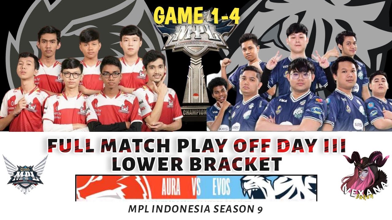 FULL MATCH AURA FIRE VS EVOS LEGENDS MPL Indonesia Season 9 | Playoffs | Lower Bracket