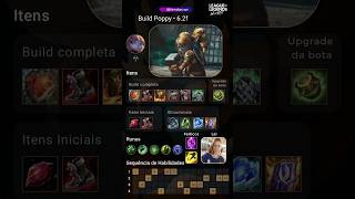 Build Poppy 6.2f #leagueoflegends #wildriftbr #shorts #riotgames #lendaswildrift #wildrift