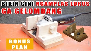 Ide Keren Nih Bos Cara Mengamplas Kayu supaya rata lurus tidak bergelombang dengan gerinda tangan