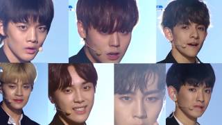 [Combined Cam video] Produce 101 season 2  Avenger team BTS 상남자 Boy in luv first group