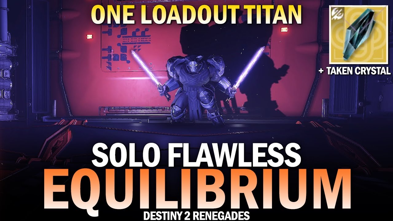 Solo Flawless Equilibrium Dungeon (One Loadout Titan) [Destiny 2]