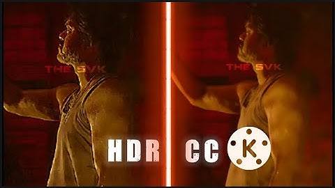 How To Edit HDR CC In Kinemaster |THE SVK|