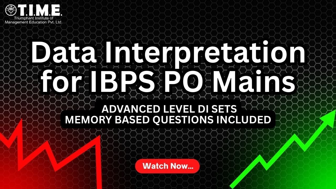 Data Interpretation for IBPS PO Mains 2025 - YouTube