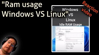 ram usage windows vs linux  - kent's reaction video