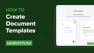 How to create document templates (Landlord) | Rent Collection App