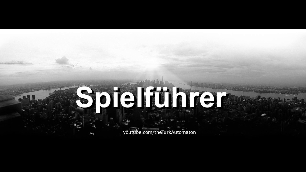Как произносится Spielführer на немецком языке?