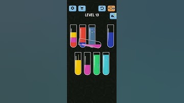 Water Color Sort levels - Level 13.