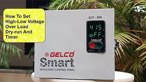 Smart Intelligent Control Panel DCP 304 | Overload Dryrun & Timer Setting Gelco Electronics English