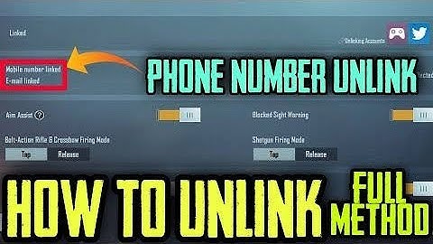 HOW TO CHANGE EMAIL/PHONE NUMBER IN PUBG MOBILE | HOW TO UNLINK EMAIL FROM PUBG MOBILE IN NEW UPDATE