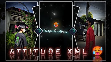 "TRENDING ATTITUDE new style status video edit alight xml" by THE PAPPU EDITOR