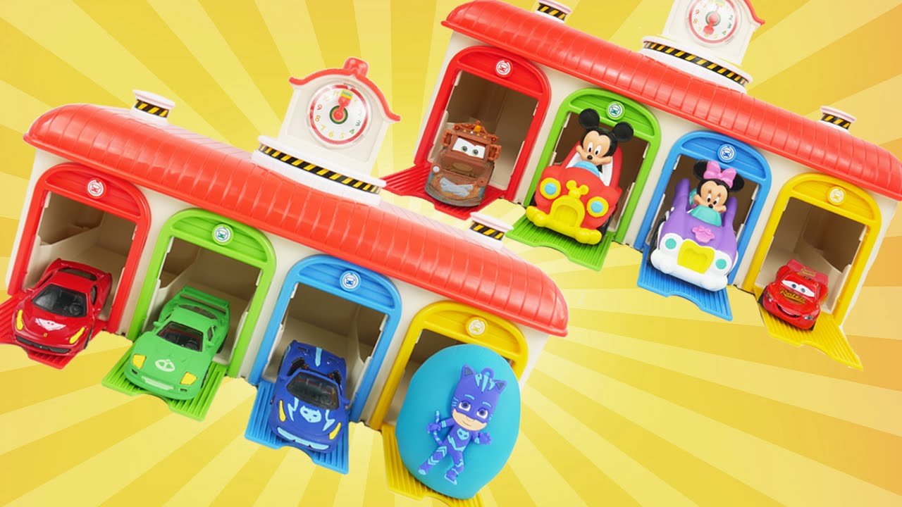family friendly resorts Tayo bus garage with Masks PJ and mickey mouse
